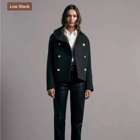 EVERYTHING MUST GO- Alfie Wool PeacoatClassic Fit Coat NWT